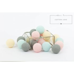 Cotton shining LED balls Cotton Balls - powdery, cotton love